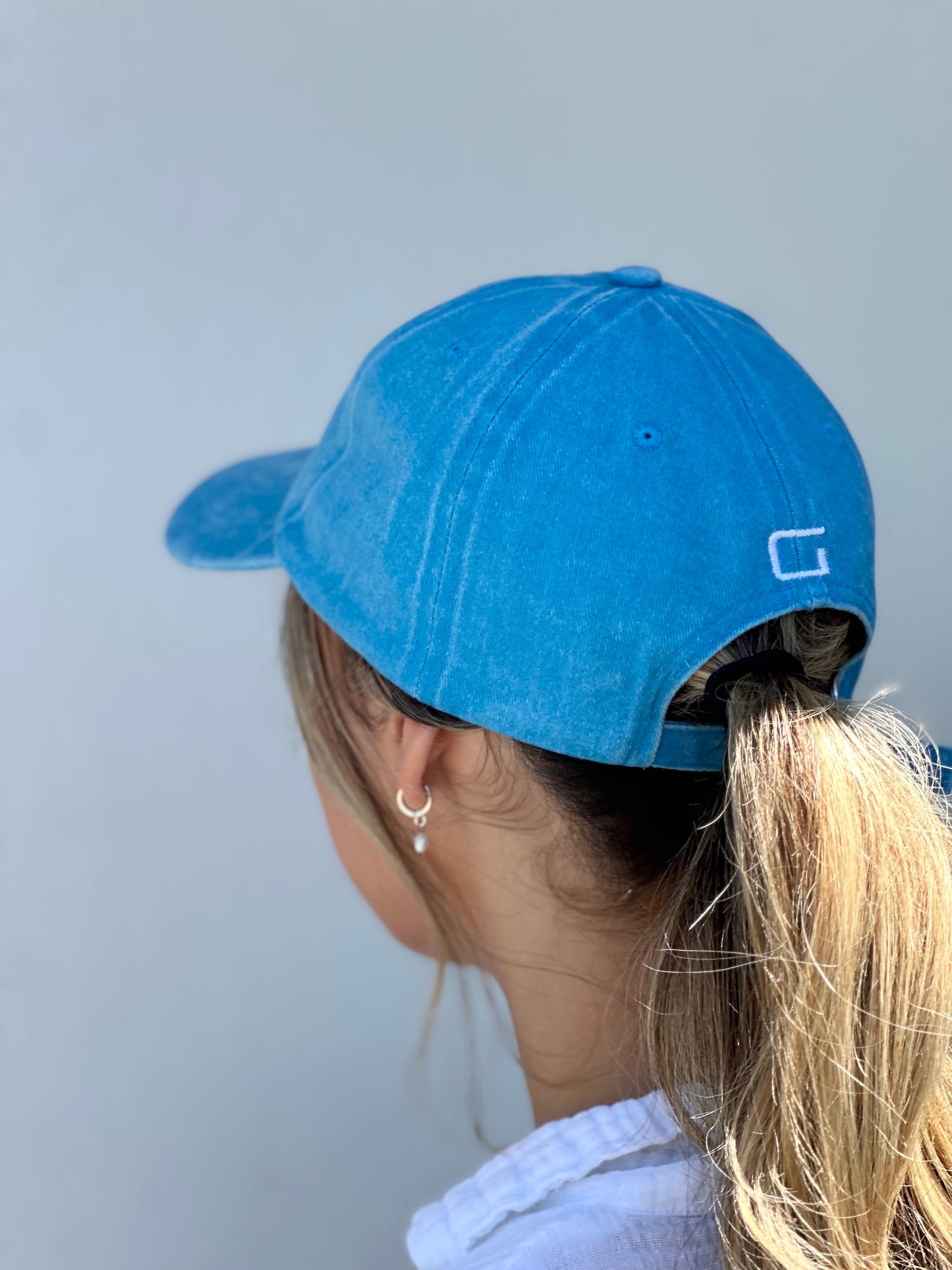 Vintage Cap — Light Blue Washed Denim