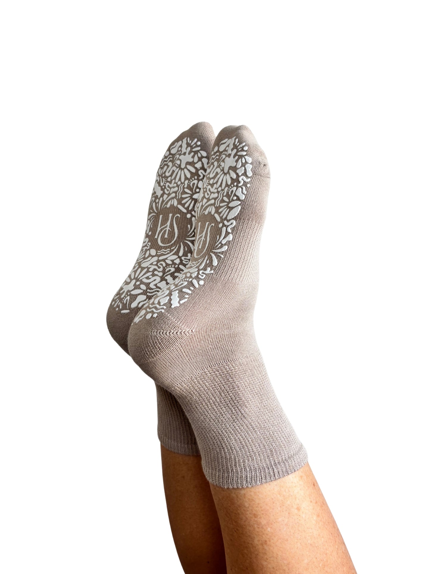 Diabetic Friendly Therapeutic Full Crew Grip Socks